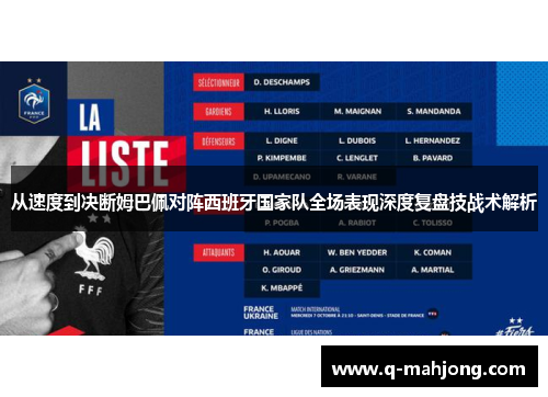 从速度到决断姆巴佩对阵西班牙国家队全场表现深度复盘技战术解析 从速度到决断姆巴佩对阵西班牙国家队全场表现深度复盘技战术解析